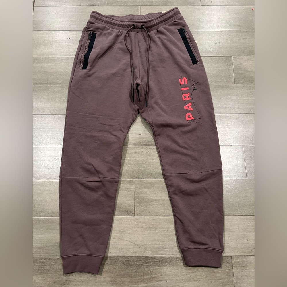 NWT 100% Authentic Jordan Paris Saint-Germain Fleece Pants Plum Eclipse